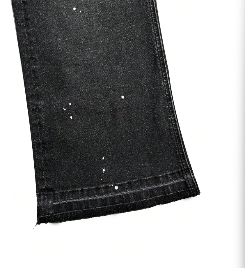 Black Paint Splatter Flares