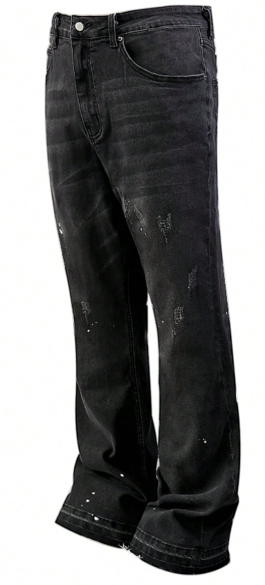 Black Paint Splatter Flares